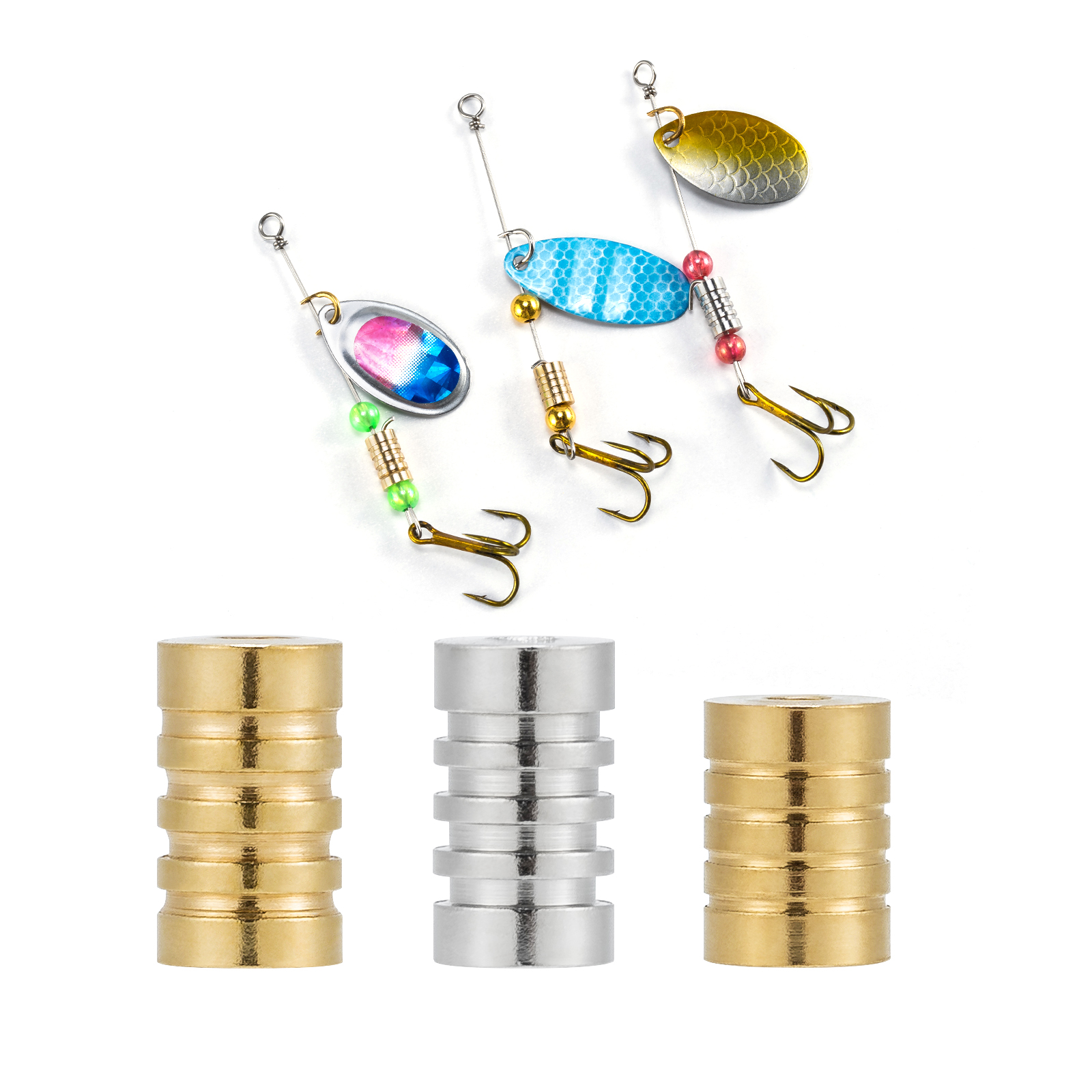 Fishing Lure Spinnerbait - 10PCS Fishing Spinner Bead Lure Bodies