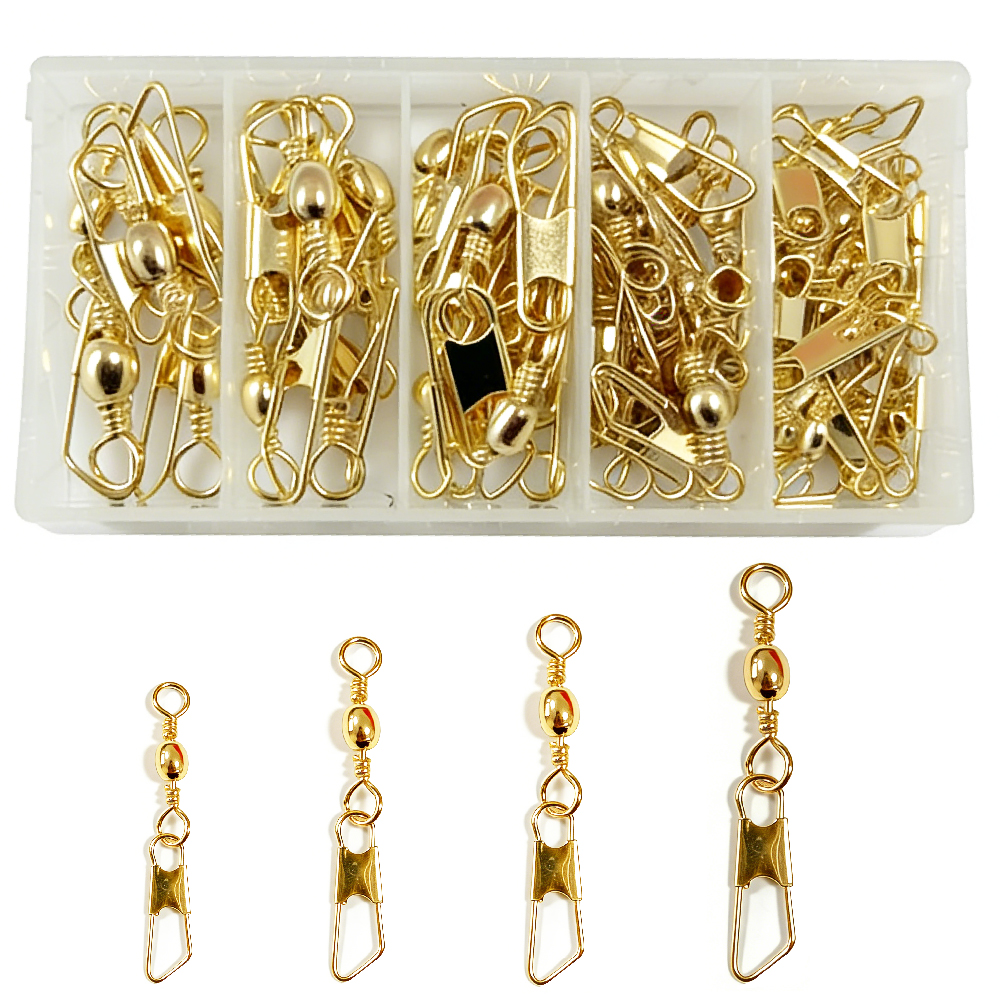 50Pcs Gold Fishing Barrel Swiv - Fishing Lure Accessories recensie en prijs