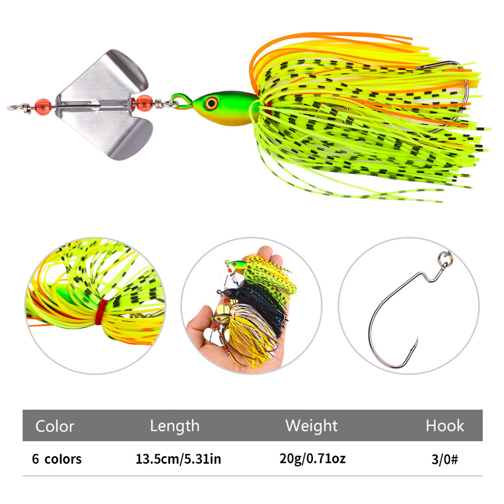 Buzzbait Fishing Lure with Rot - Fishing Lure Blade Bait recensie en prijs