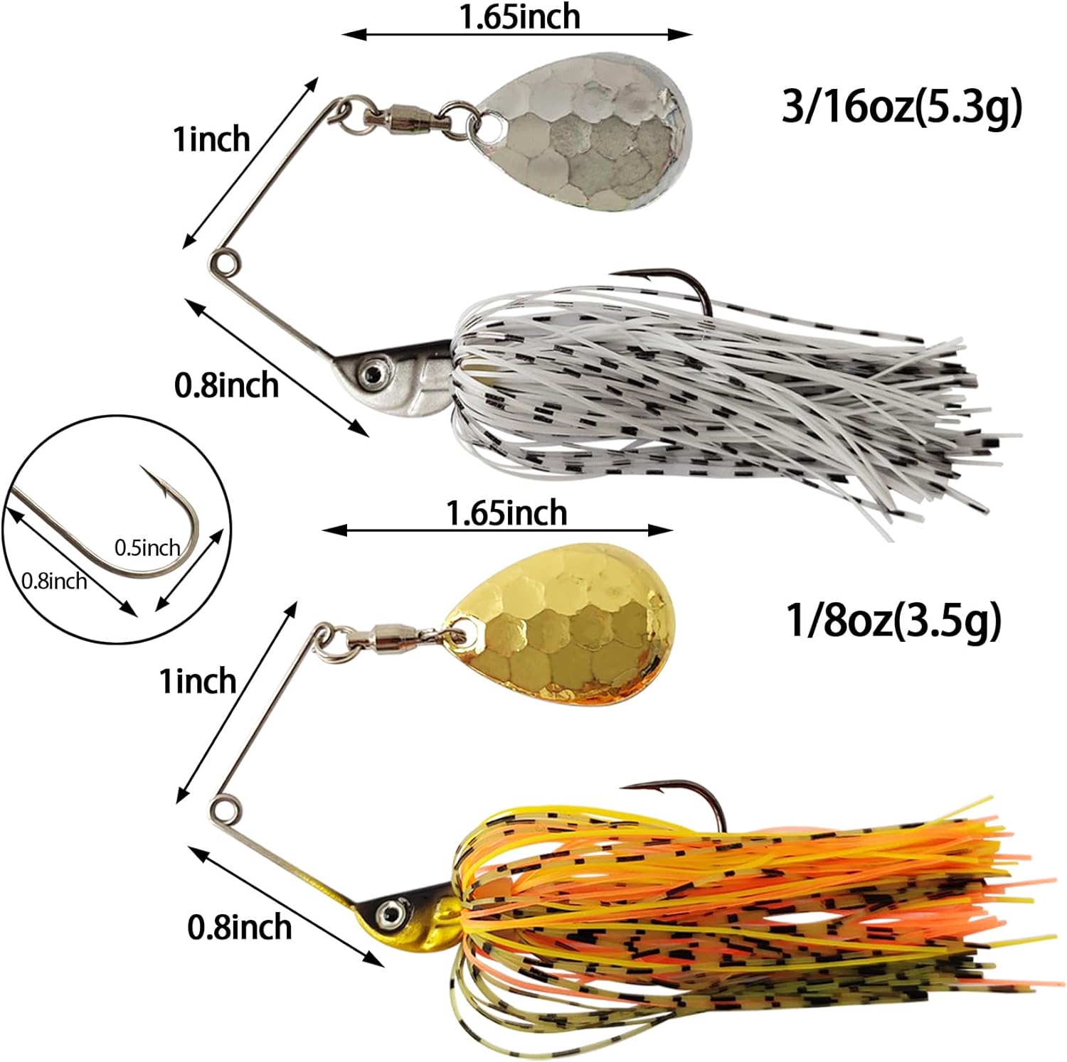 Eupheng Spinner Bait Spoon Wir - Fishing Lure Buzzbait recensie en prijs