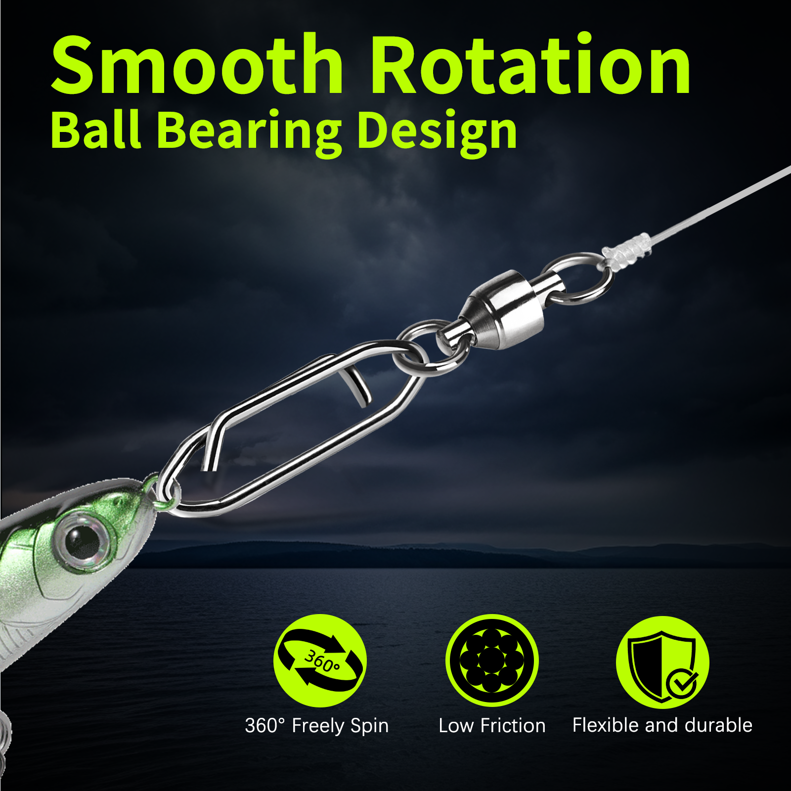 9KM Fishing Swivel Snap Kit 50 - Fishing Lure Making Kit recensie en prijs