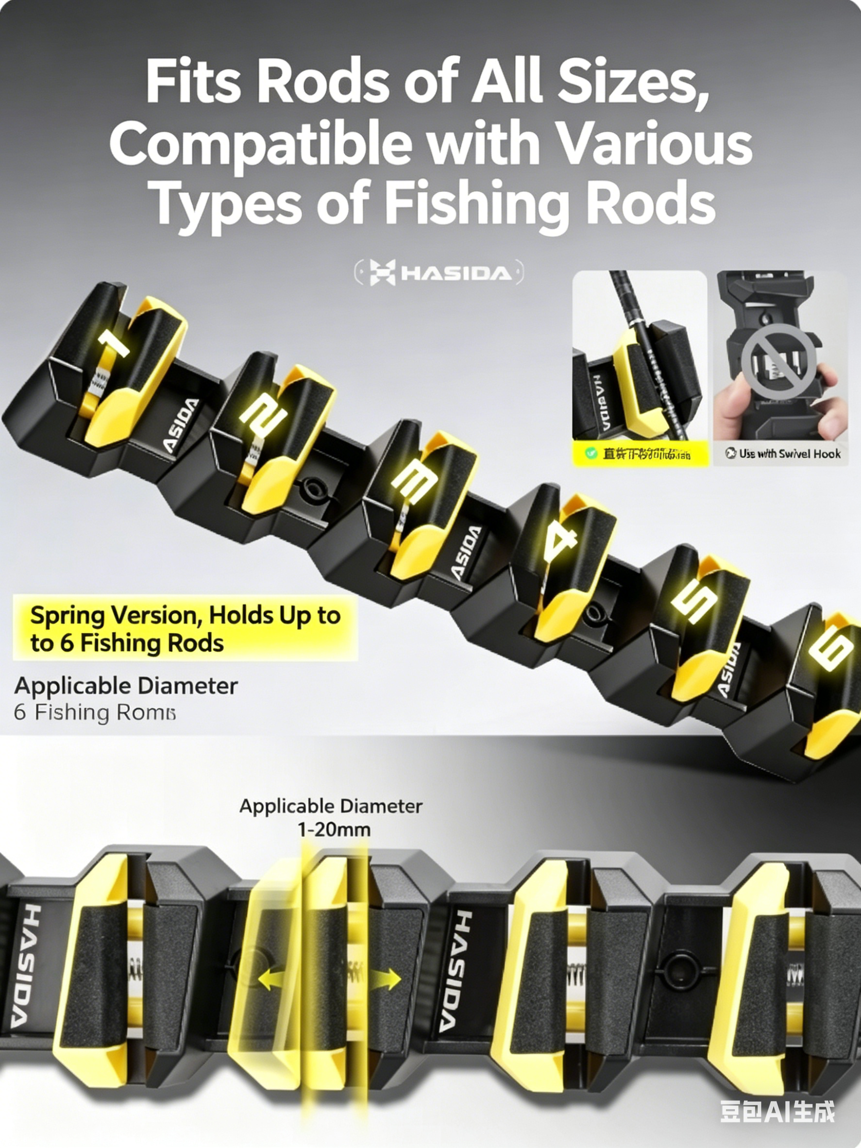 HISTAR Soft Rubber Wall-Mounte - Fishing Lure Accessories recensie en prijs