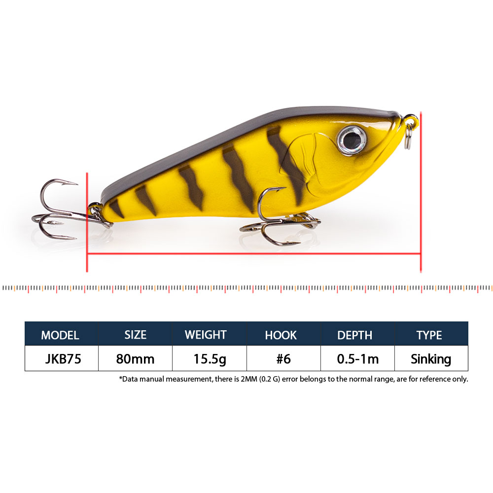 80mm/15.5g Muskies Jerkbait Pi - Fishing Lure Swimbait recensie en prijs