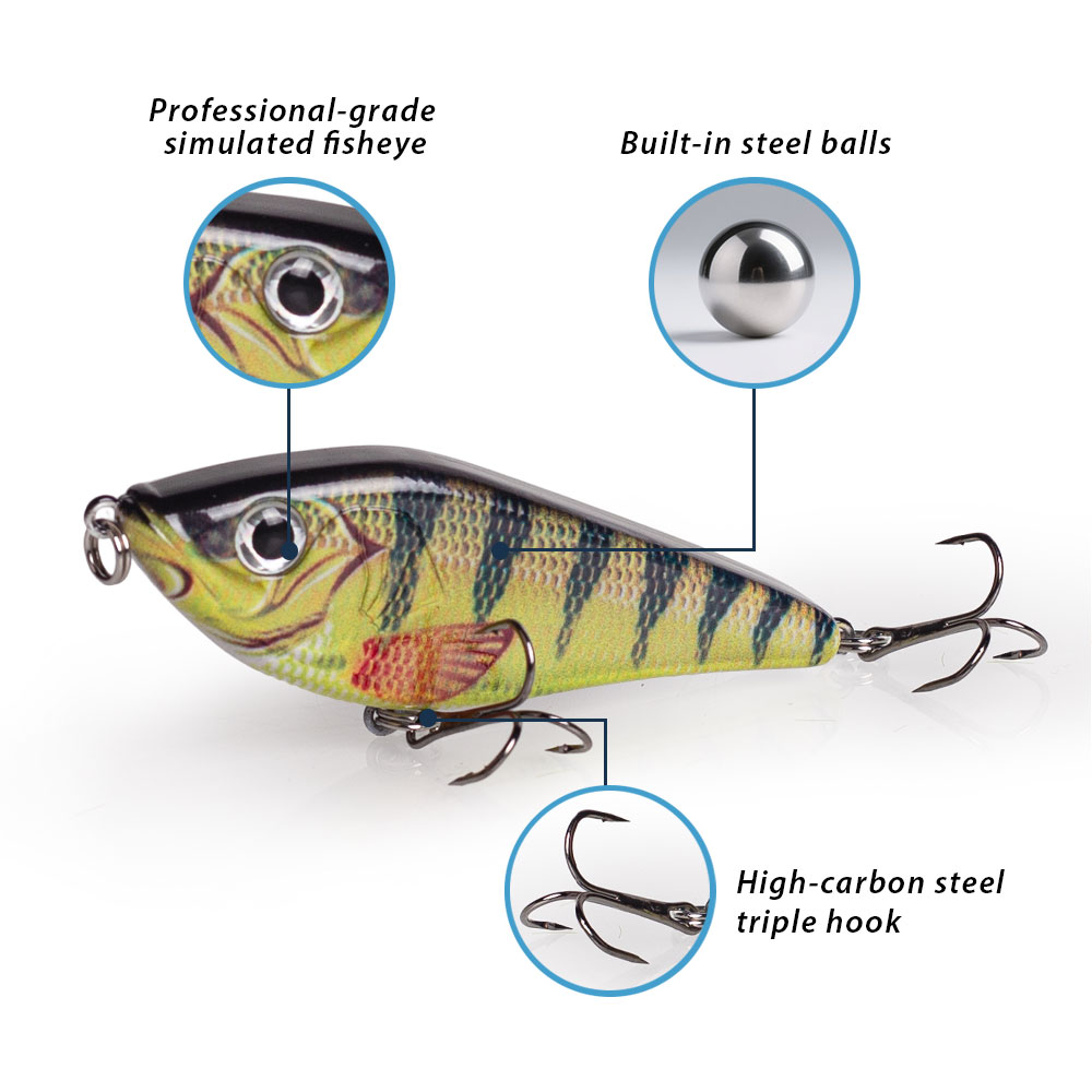 80mm/15.5g Muskies Jerkbait Pi - Fishing Lure Swimbait recensie en prijs