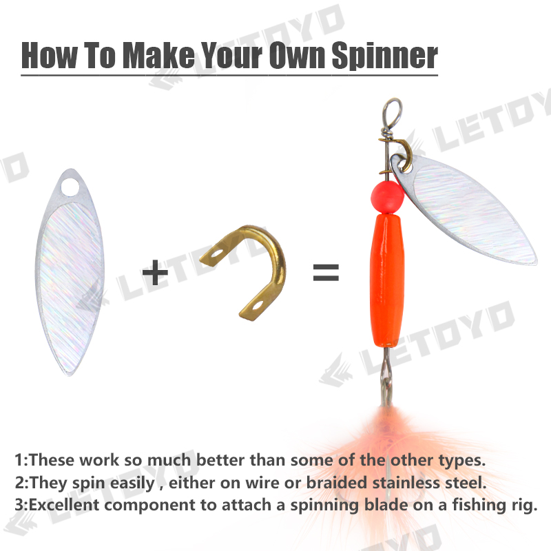 LETOYO 100pcs Folded Clevises  - Fishing Lure Spinnerbait recensie en prijs