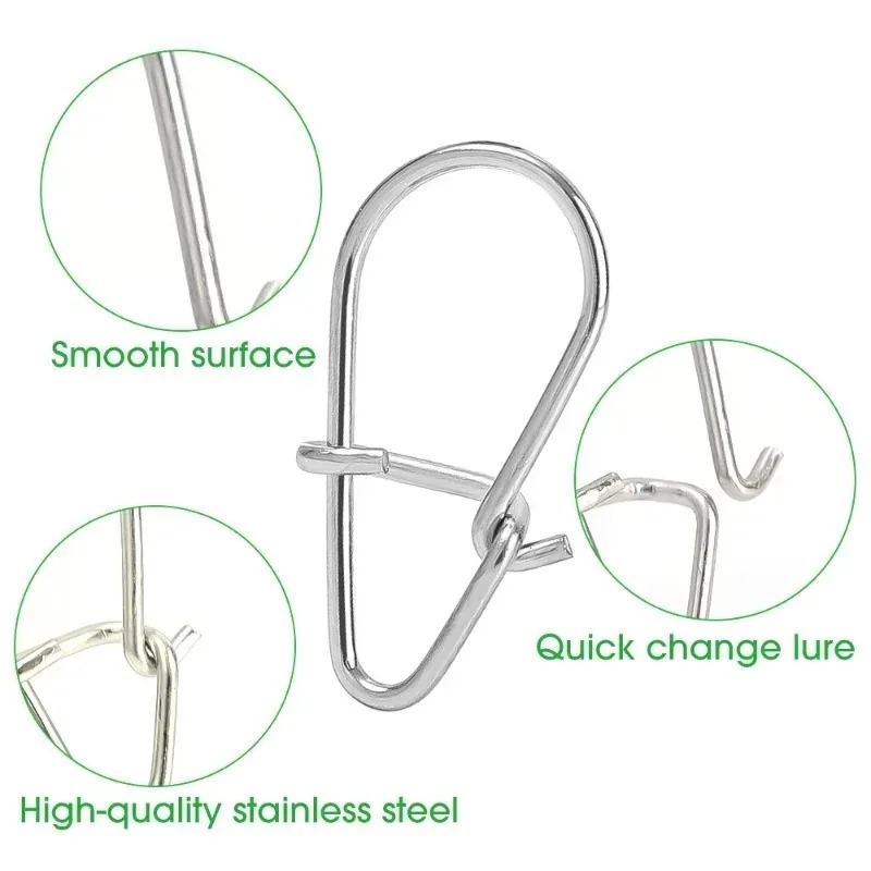 100/200PCS Stainless Steel Fis - Fishing Lure Accessories recensie en prijs