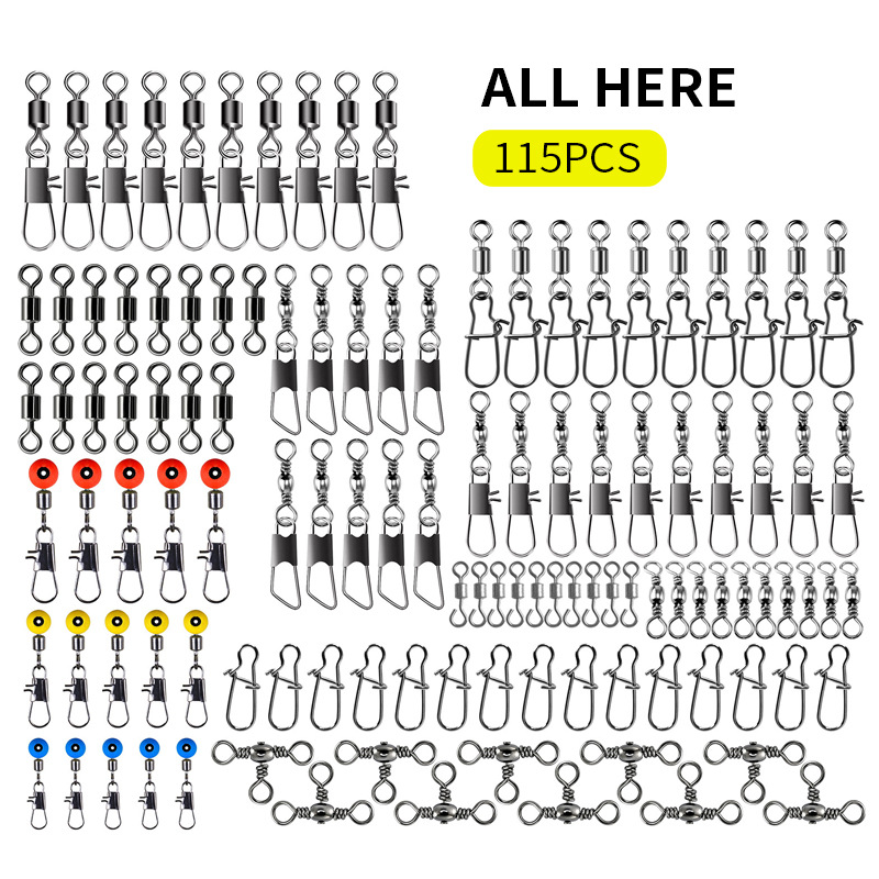 115pcs Fishing Swivel Connecto - Fishing Lure Kit recensie en prijs