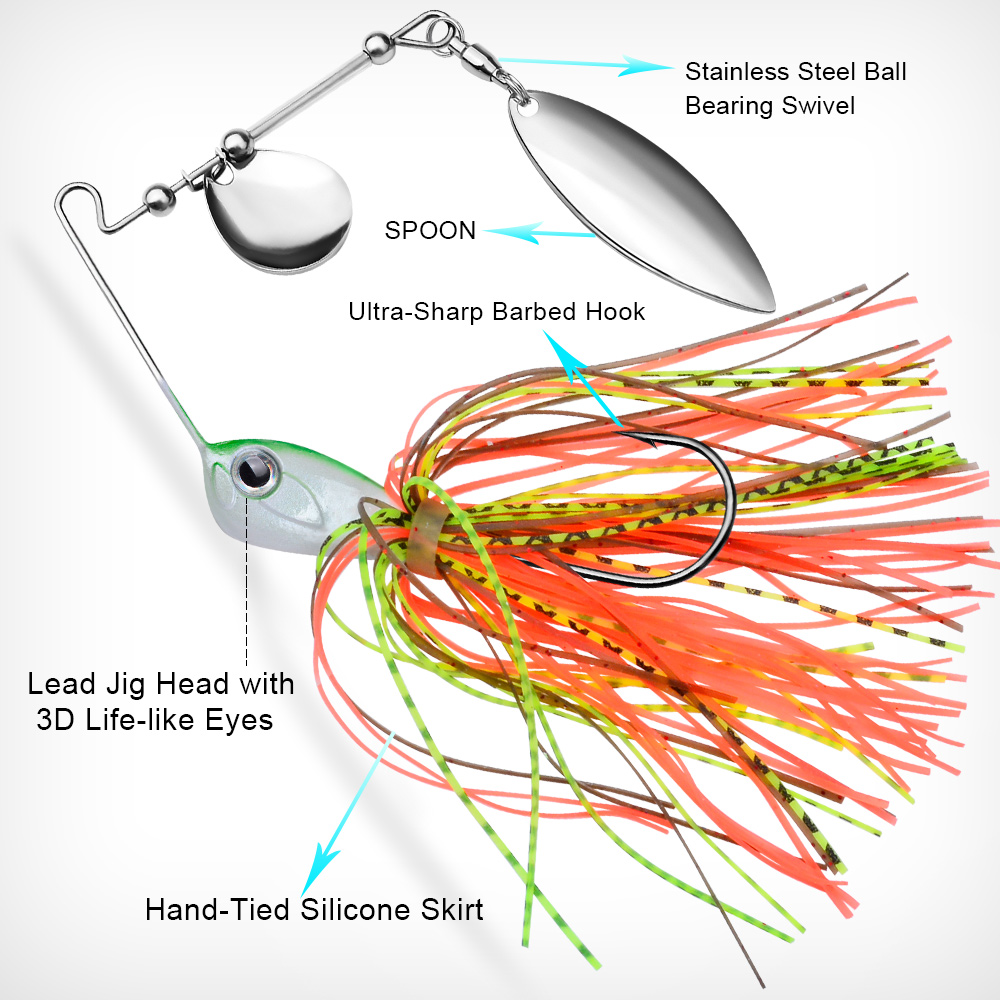 Proberos 10/14g spinner bait f - Fishing Lure Blade Bait recensie en prijs