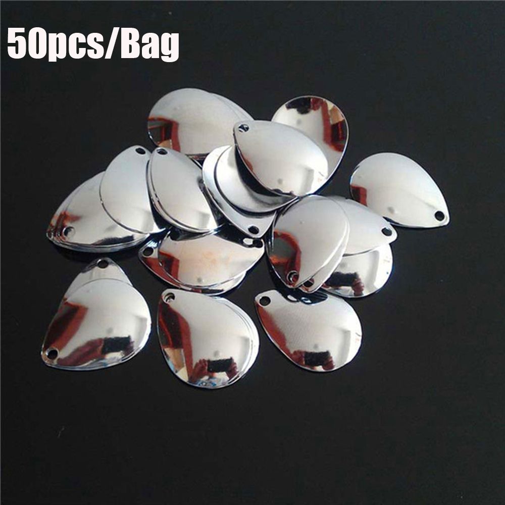 50PCS Silver Smooth Nickel Seq - Fishing Lure Spoon recensie en prijs