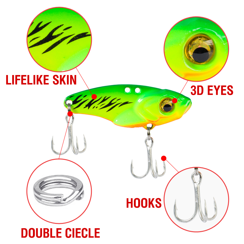 6PCS Metal VIB Lure 5g 7g 10g  - Fishing Lure Spinnerbait recensie en prijs
