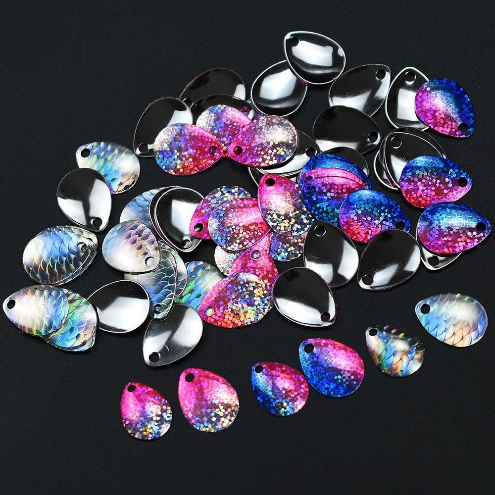 6Pcs Iridescent Fish Scale Spo - Fishing Lure Blade Bait recensie en prijs