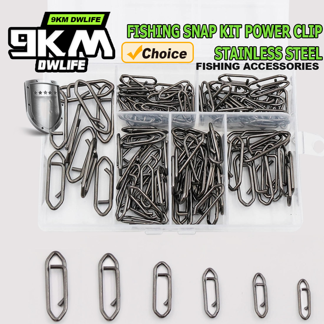 9KM Fishing Snap Kit 110pcs Po - Fishing Lure Kit recensie en prijs