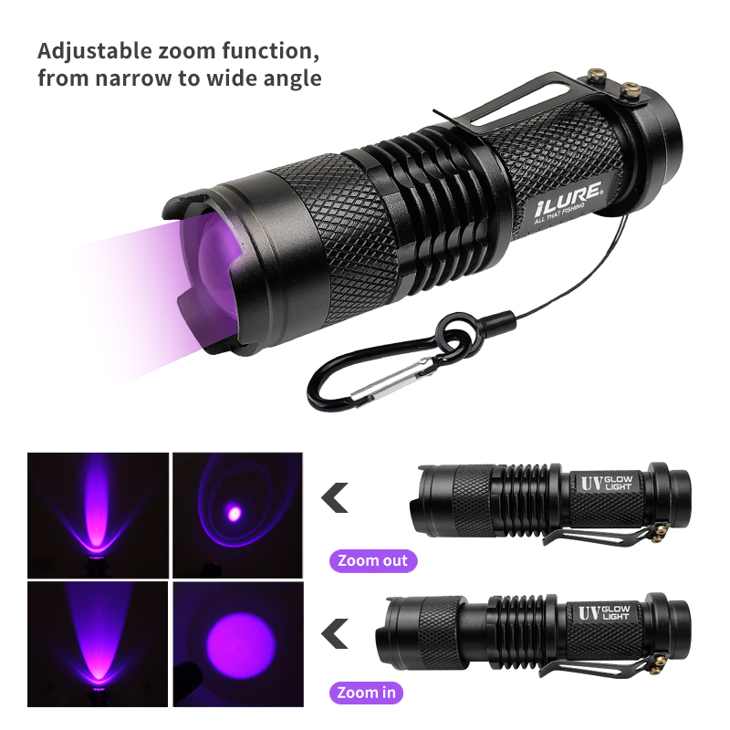 Mini UV Flashlight 395nm Ultra - Fishing Lure Jig recensie en prijs