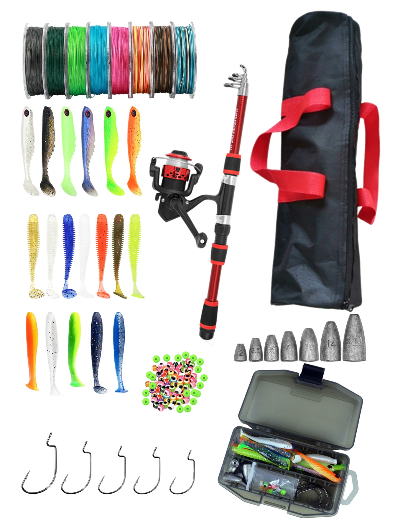 Fishing Rod Reel Combos Collap - Fishing Lure Spinner recensie en prijs