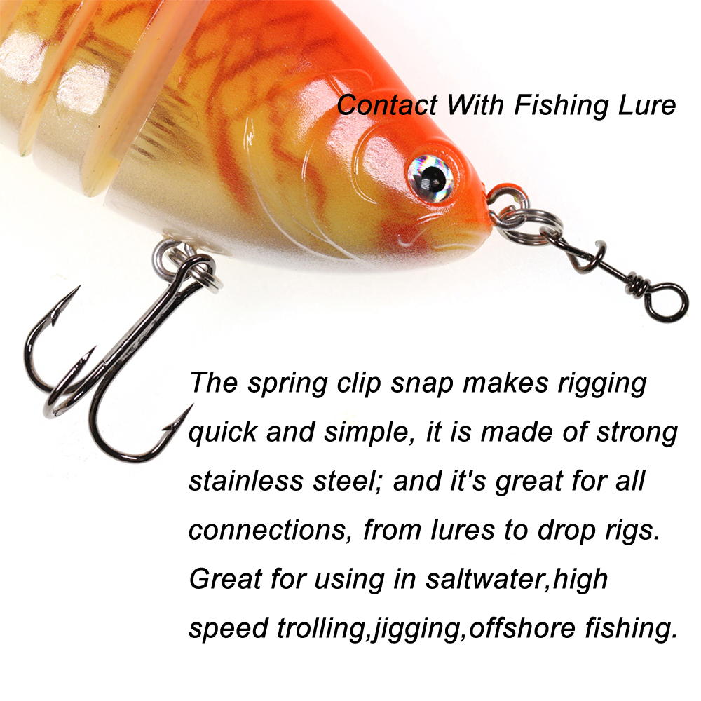 Bimoo 50pcs Stainless Steel Qu - Fishing Lure Accessories recensie en prijs