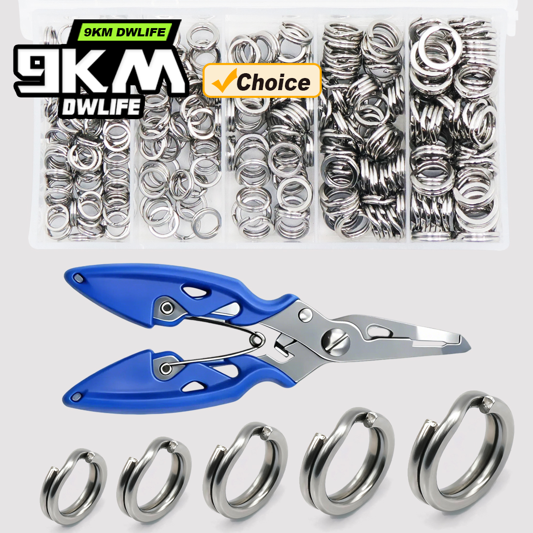 9KM Fishing Split Rings with P - Fishing Lure Kit recensie en prijs