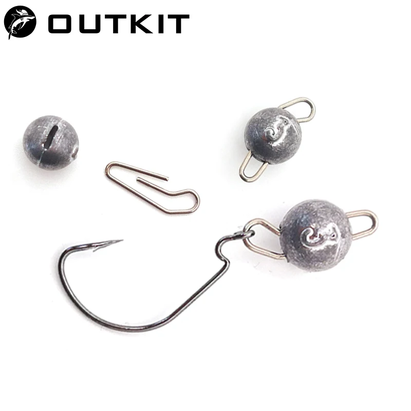 OUTKIT 10pcs/lot Lead Head Sin - Fishing Lure Accessories recensie en prijs