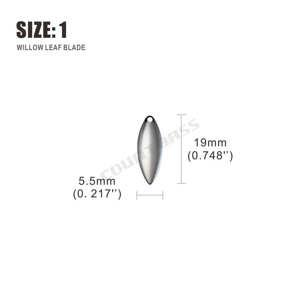 Countbass 50pcs Size 1-6 Nicke - Fishing Lure Spinnerbait recensie en prijs
