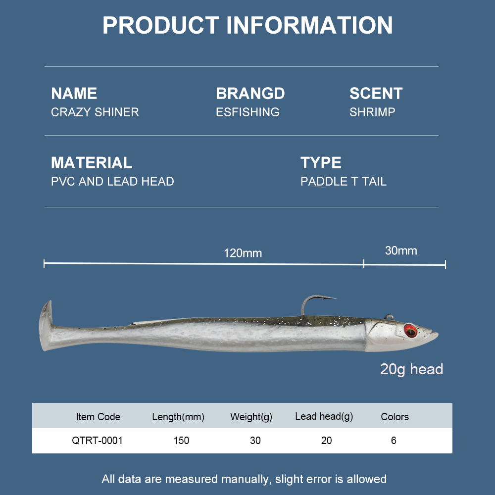 ESFISHING Soft Fishing Lures L - Fishing Lure Swimbait recensie en prijs