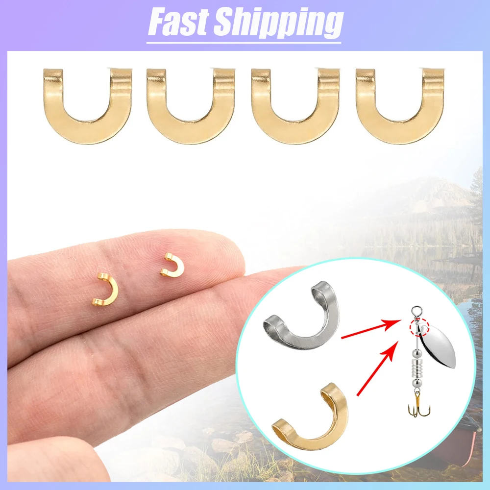 100pcs Fishing U Shaped Fixed  - Fishing Lure Spinnerbait recensie en prijs