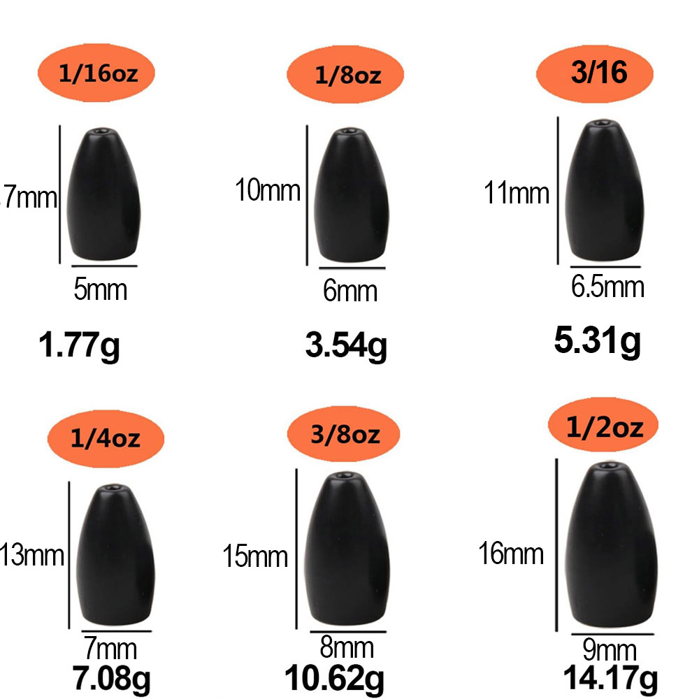 Tungsten Steel Fishing Weights - Fishing Lure Jig recensie en prijs
